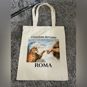 Cat Sistine Chapel Tote Bag from Rome